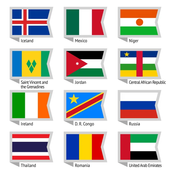 Σημαίες του κόσμου-08 — Διανυσματικό Αρχείο