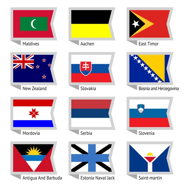 Flags world-12 — Stok Vektör