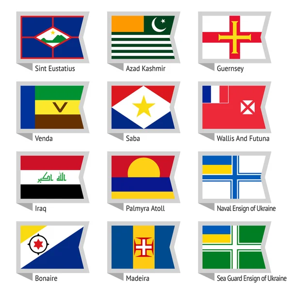 Flaggor av världen-17 — Stock vektor