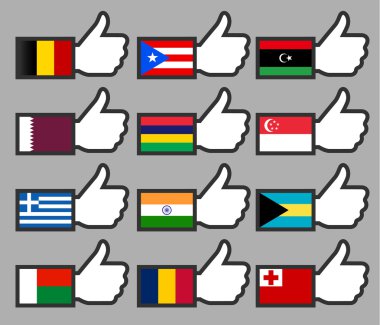 thumbs up-02 Bayraklarda
