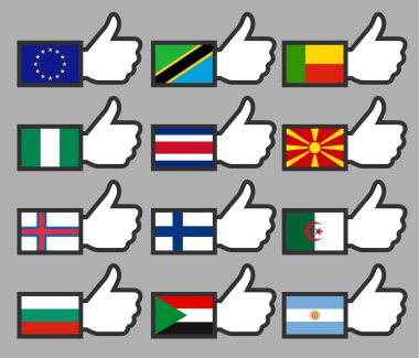thumbs up-03 Bayraklarda