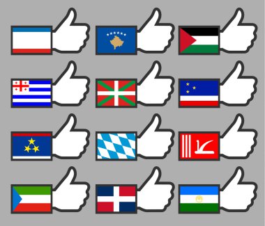 thumbs up-18 Bayraklarda