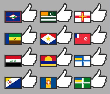 thumbs up-13 Bayraklarda