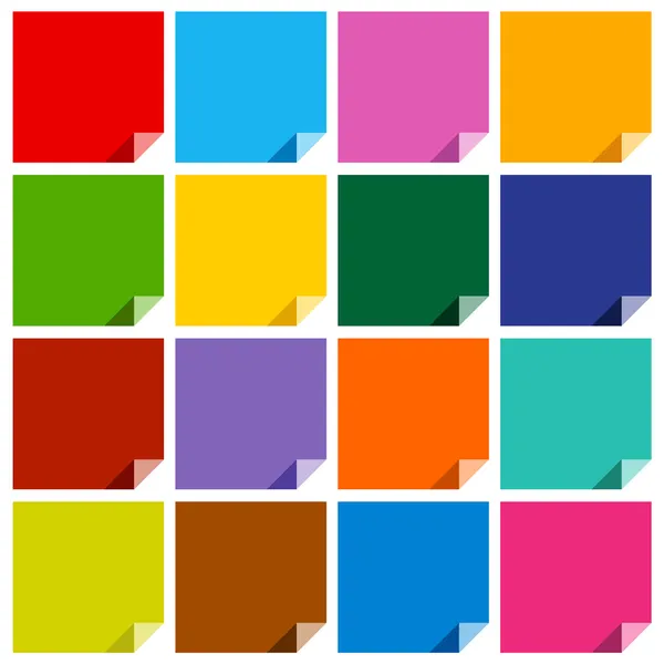 空白的彩色的正方形 — 图库矢量图片
