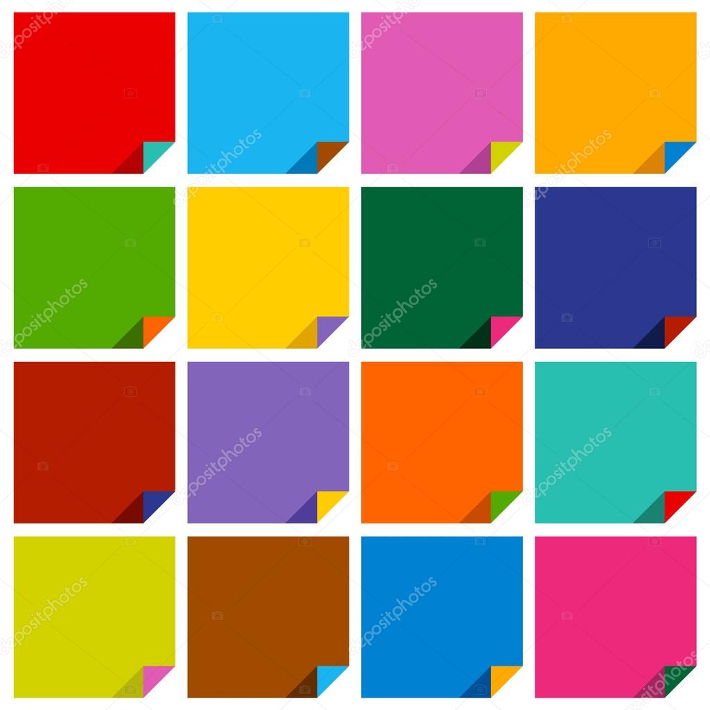 set of 16 blank squares