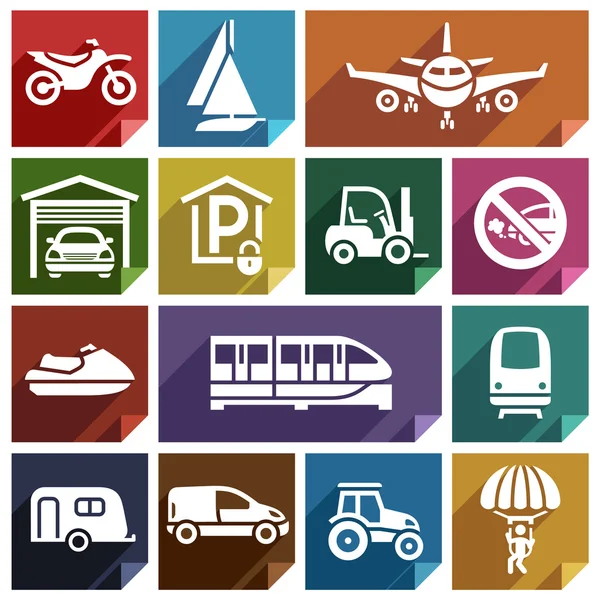 Transport flach icon-08 — Stockvektor