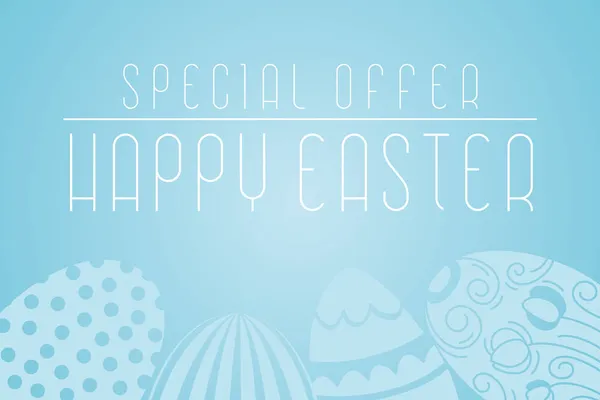 Happy easter day banner — Stock Vector