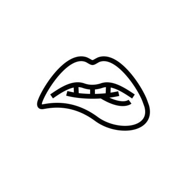 Kadınlar şehvetli dudaklar, güzellik açık dudaklar ısıran dudaklar