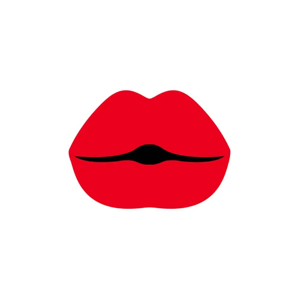 Сексуальна жінка червоні губи, жіночий відкритий рот краси — стоковий вектор