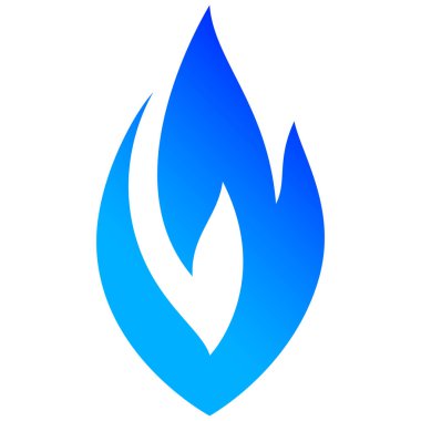 Alevler, mavi simgeler