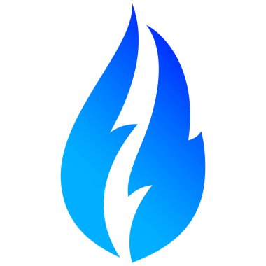 Alevler, mavi simgeler