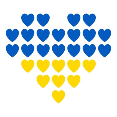 Ukrayna bayrağı, kalp simgesi