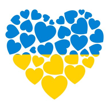 Ukrayna bayrağı, kalp simgesi