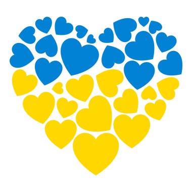 Ukrayna bayrağı, kalp simgesi