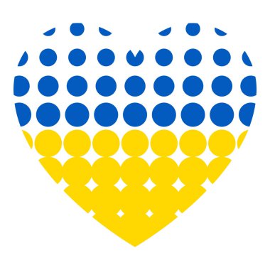 Ukrayna bayrağı, kalp simgesi