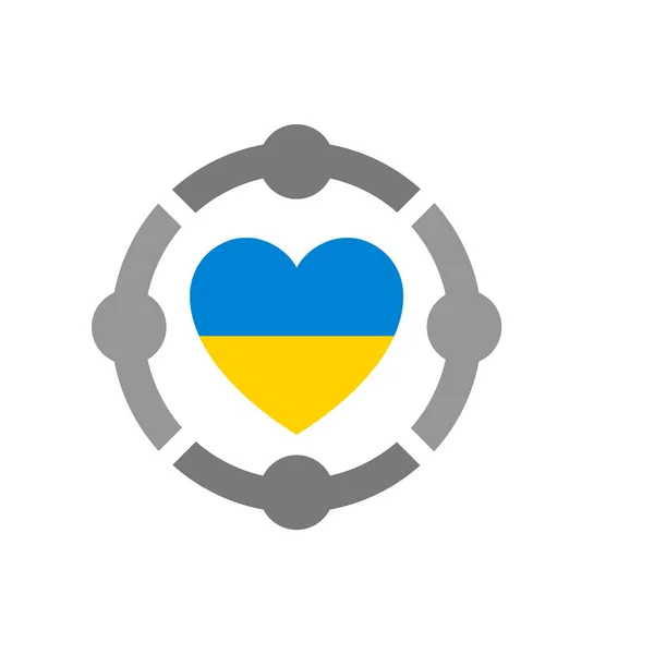 Flag Ukraine Vector Icon — Vector de stoc