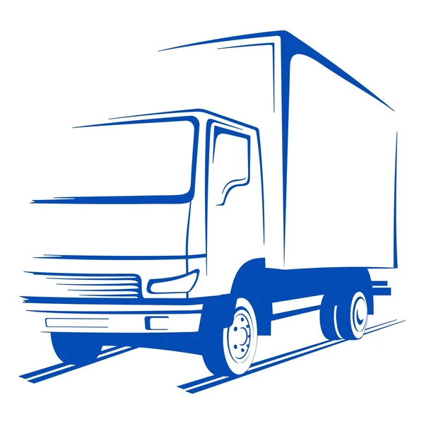 Camion vettore Illustrazione Stock