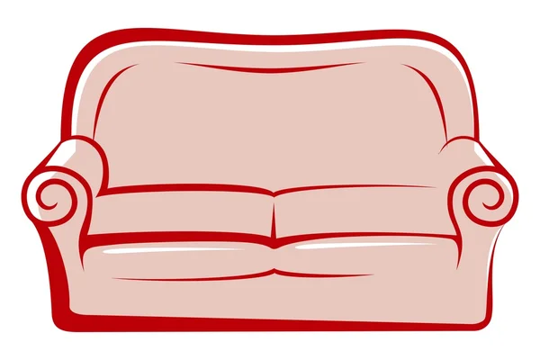 Abstracte sofa — Stockvector