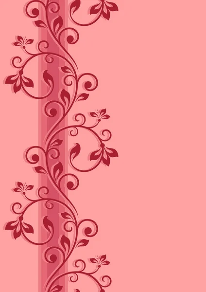 Borde floral sin costura — Vector de stock