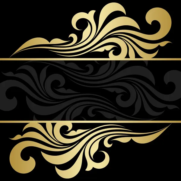 Gold frame — Stock Vector