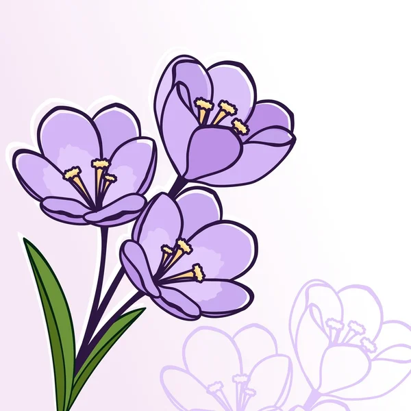 Fond floral abstrait. Carte postale de voeux . — Image vectorielle