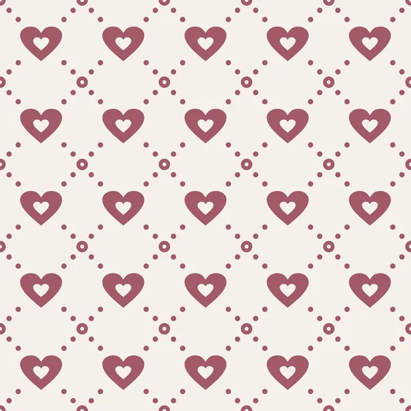 Patrón sin costura abstracto con corazones — Vector de stock