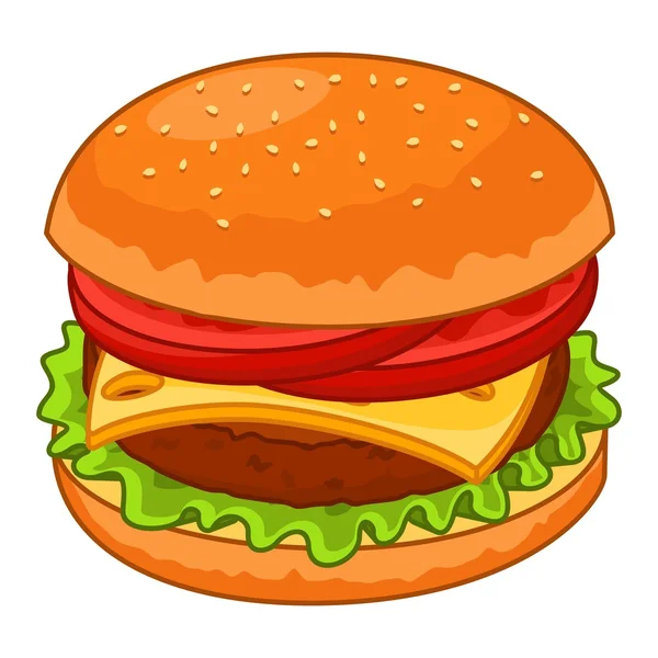 Hamburger Ikone — Stockvektor