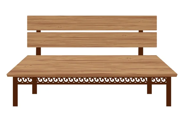 Wooden bench — Stock Vector