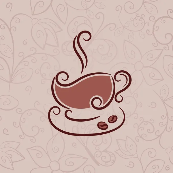 Taza de café caliente — Vector de stock