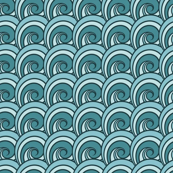 Seamless wave pattern. — Stock Vector