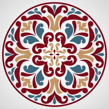 Dekoratif yuvarlak dantel.