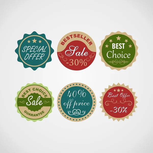 Sale labels set. — Stock Vector