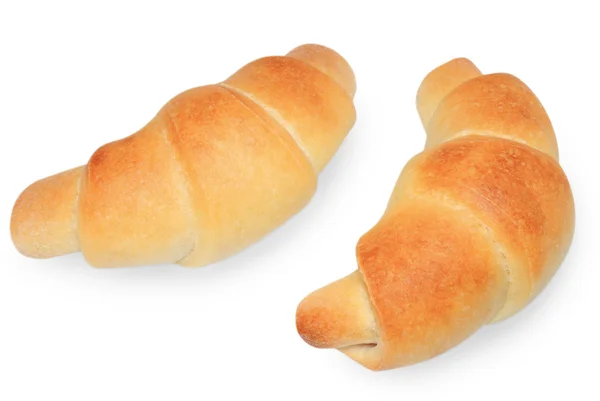 Two croissant close up — Stock Photo, Image
