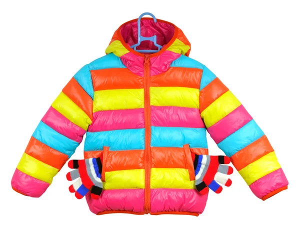 Bunte Kinderjacke — Stockfoto