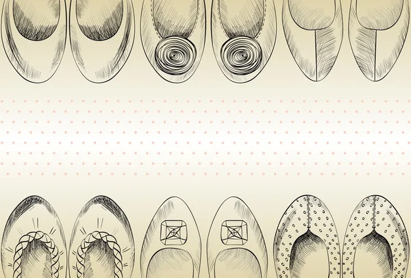 Модная обувь . — стоковый вектор