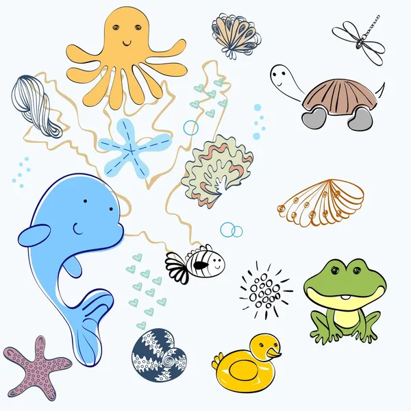 Animales — Vector de stock