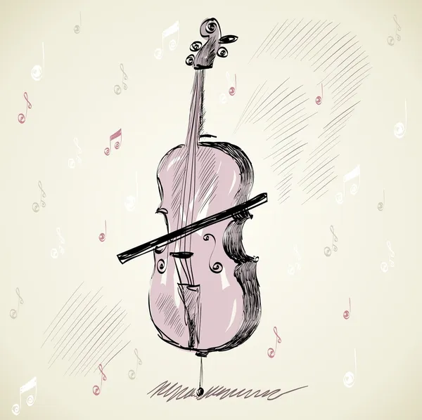 Violoncello — Stockvektor