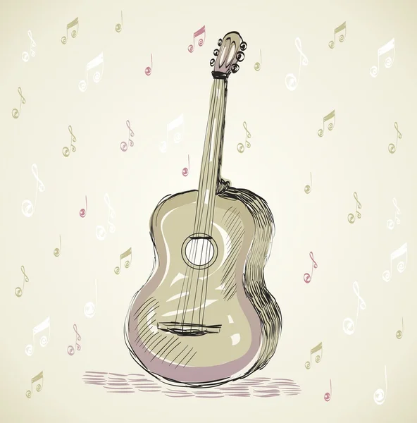 Guitarra — Vector de stock