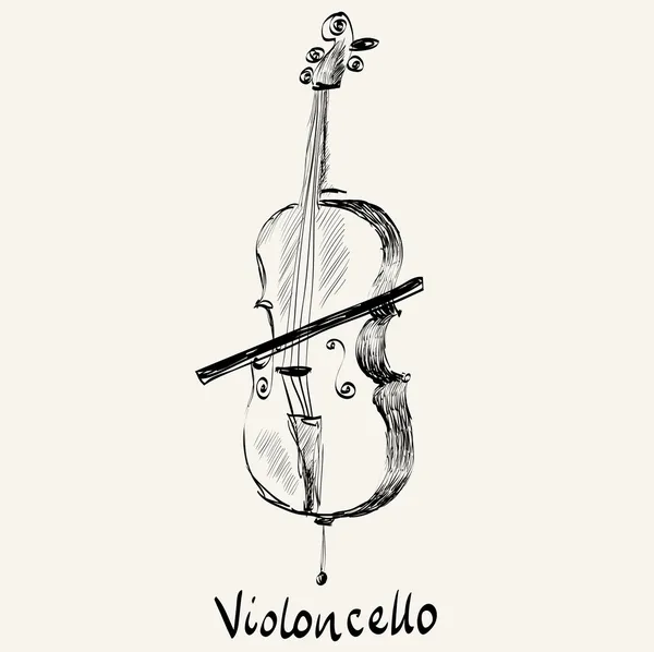 Violoncelle — Image vectorielle