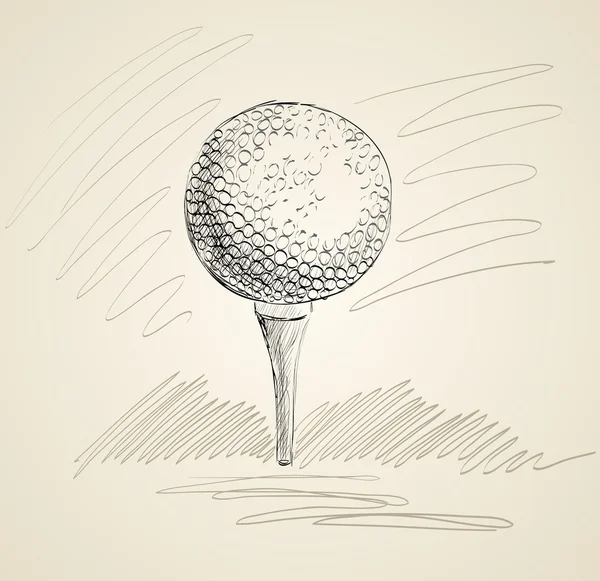 Balle de golf — Image vectorielle