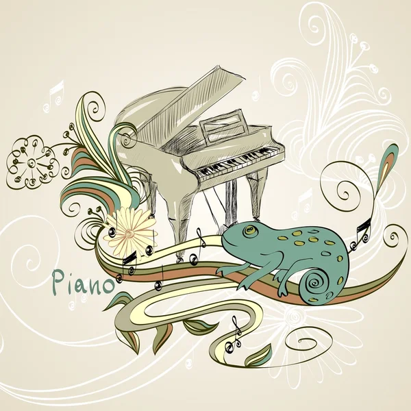 Gran Piano — Vector de stock