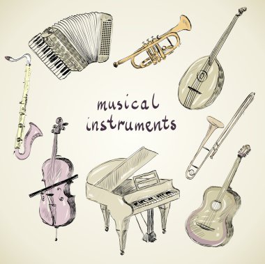 musical instruments clipart