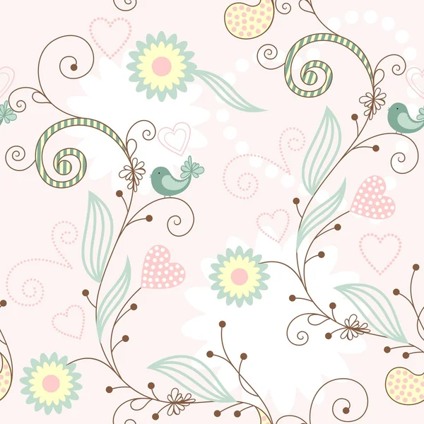 Magia floral — Vector de stock