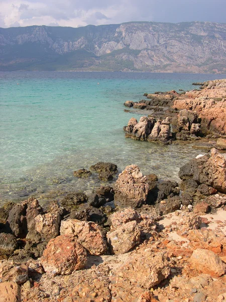 Sziklás strand, Törökország — Stock Fotó