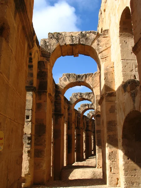 El Jem amphitheatre in Tunisia — Stock Photo, Image