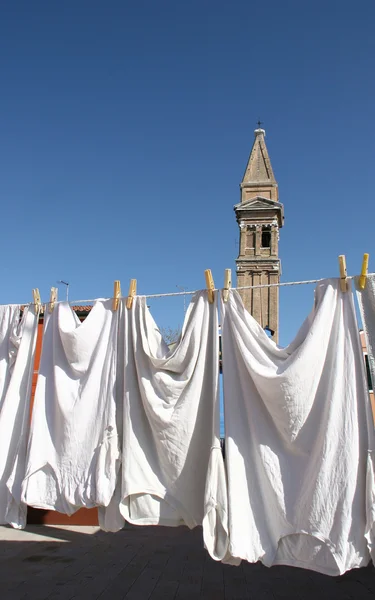 Lavare a Burano, Venezia — Foto Stock