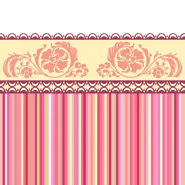 Vintage romantic background. Pink colors. Valentine day — Stock Vector