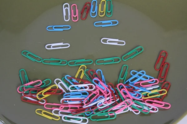 Paper Clips-Colored — Stock Photo, Image