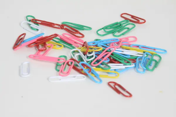 Colored Paper-Clips — Stock Photo, Image