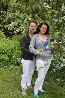 sevimli genç bir çift